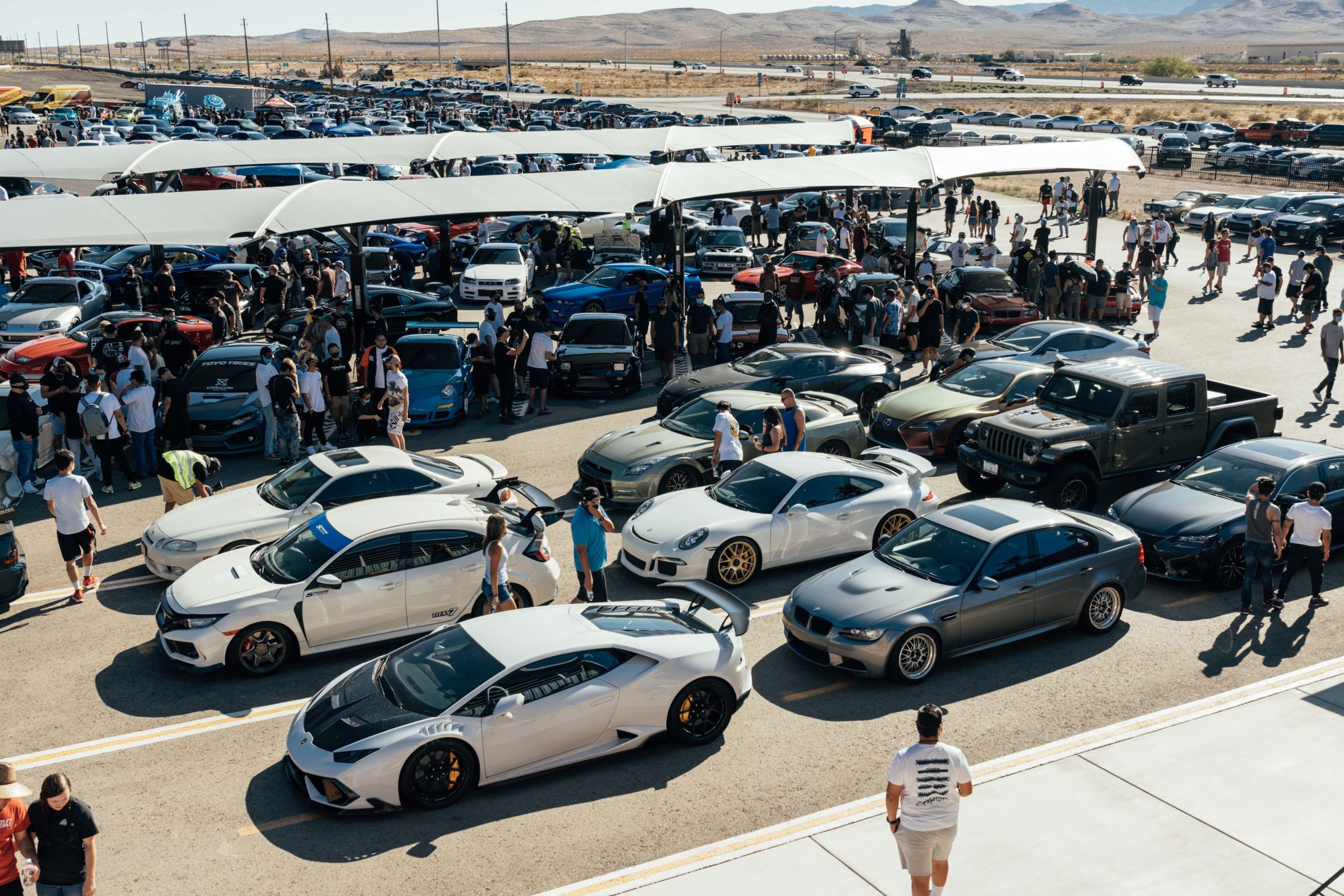 Car meet at SPEEDVEGAS